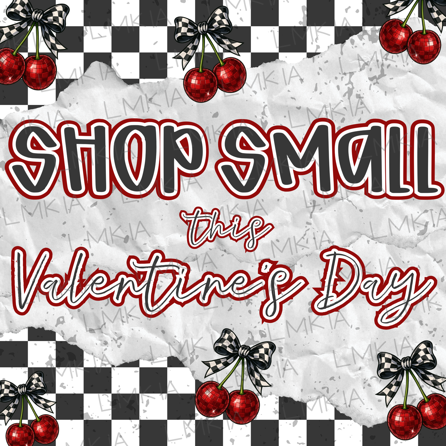 Checkered Cherry Engagement Graphics Bundle