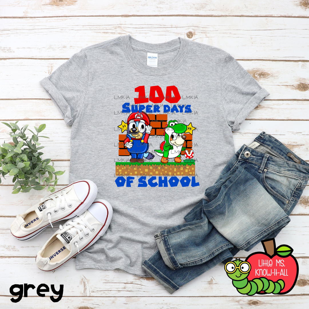 100 Super Days of School Adult T-Shirt