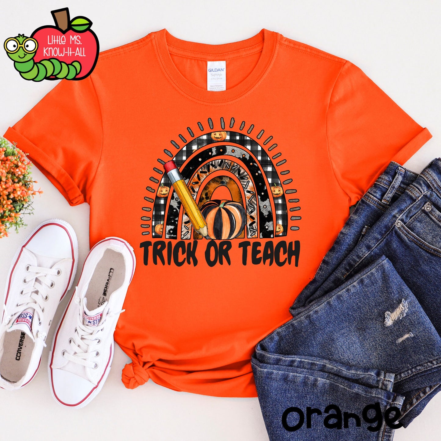 Trick or Teach Halloween Teacher T-Shirt