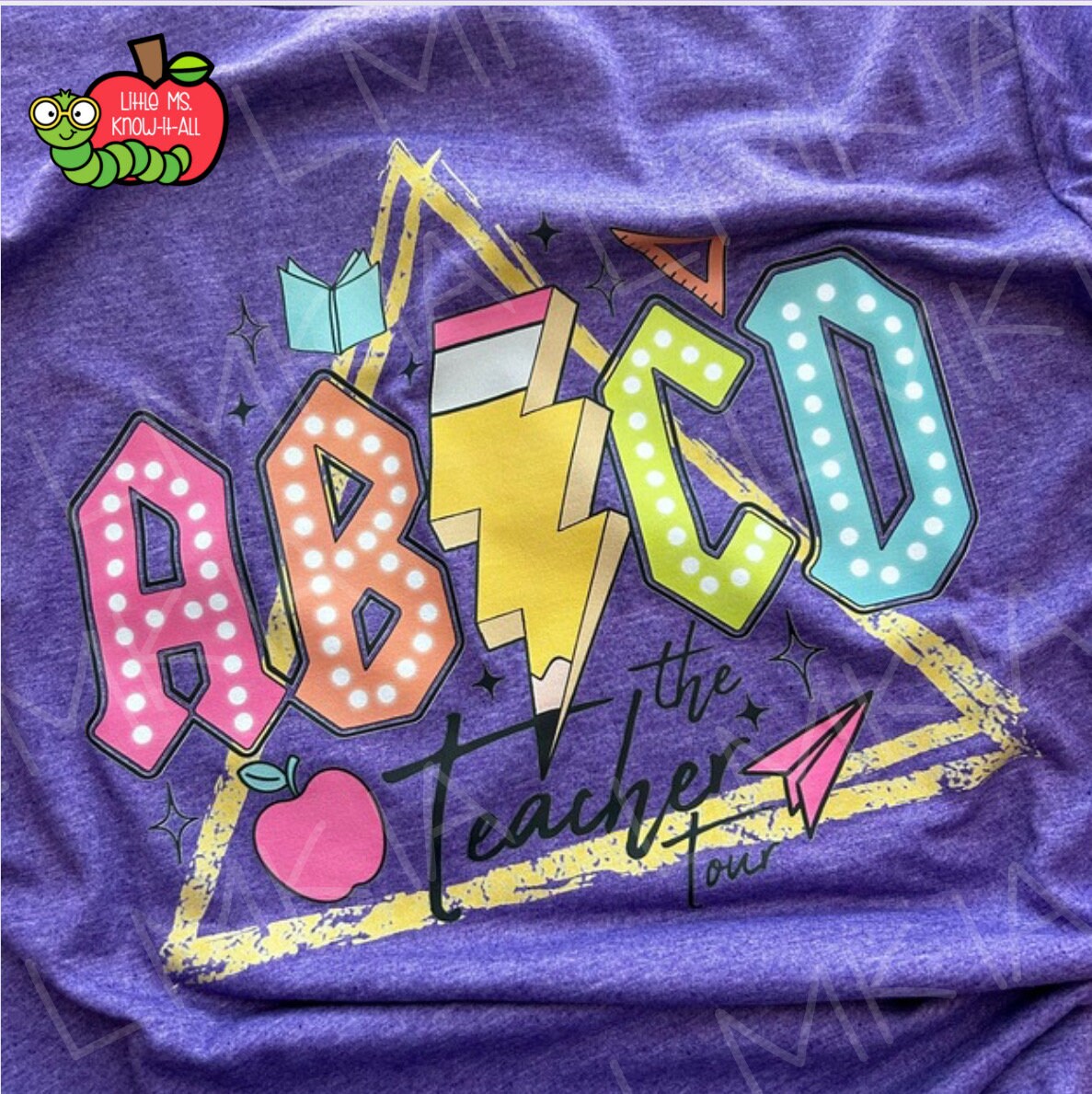 ABCD Teacher Tour Double-Sided Teacher T-Shirt