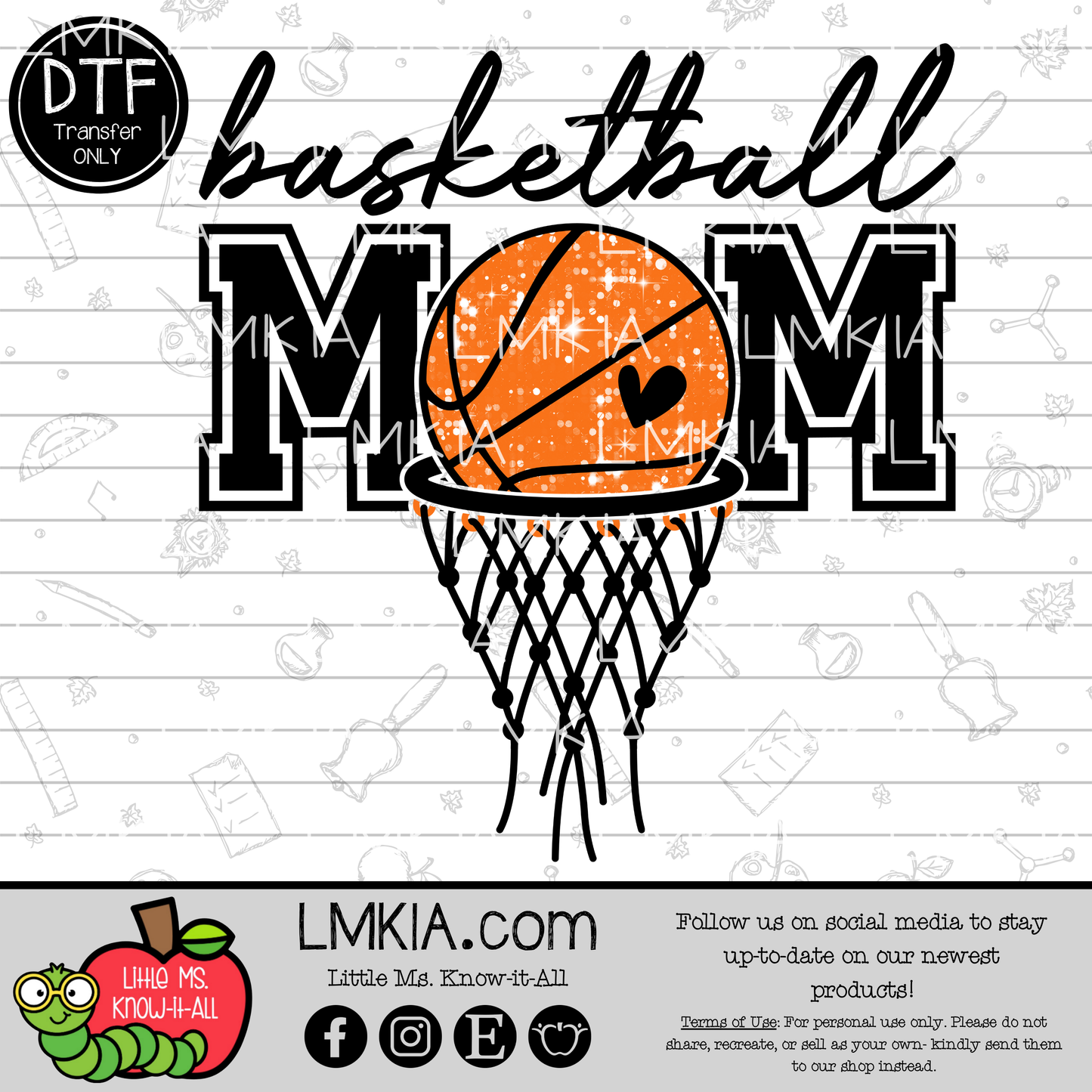 Basketball Mom DTF Transfer