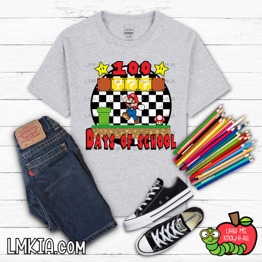 100's Days Video Game Kids T-Shirt