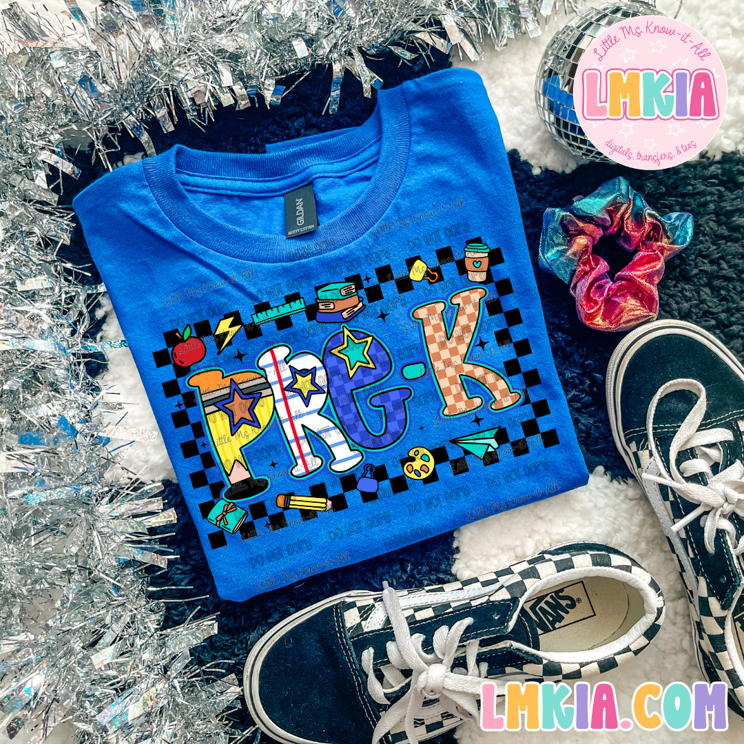 Checkered Grade Levels T-Shirt