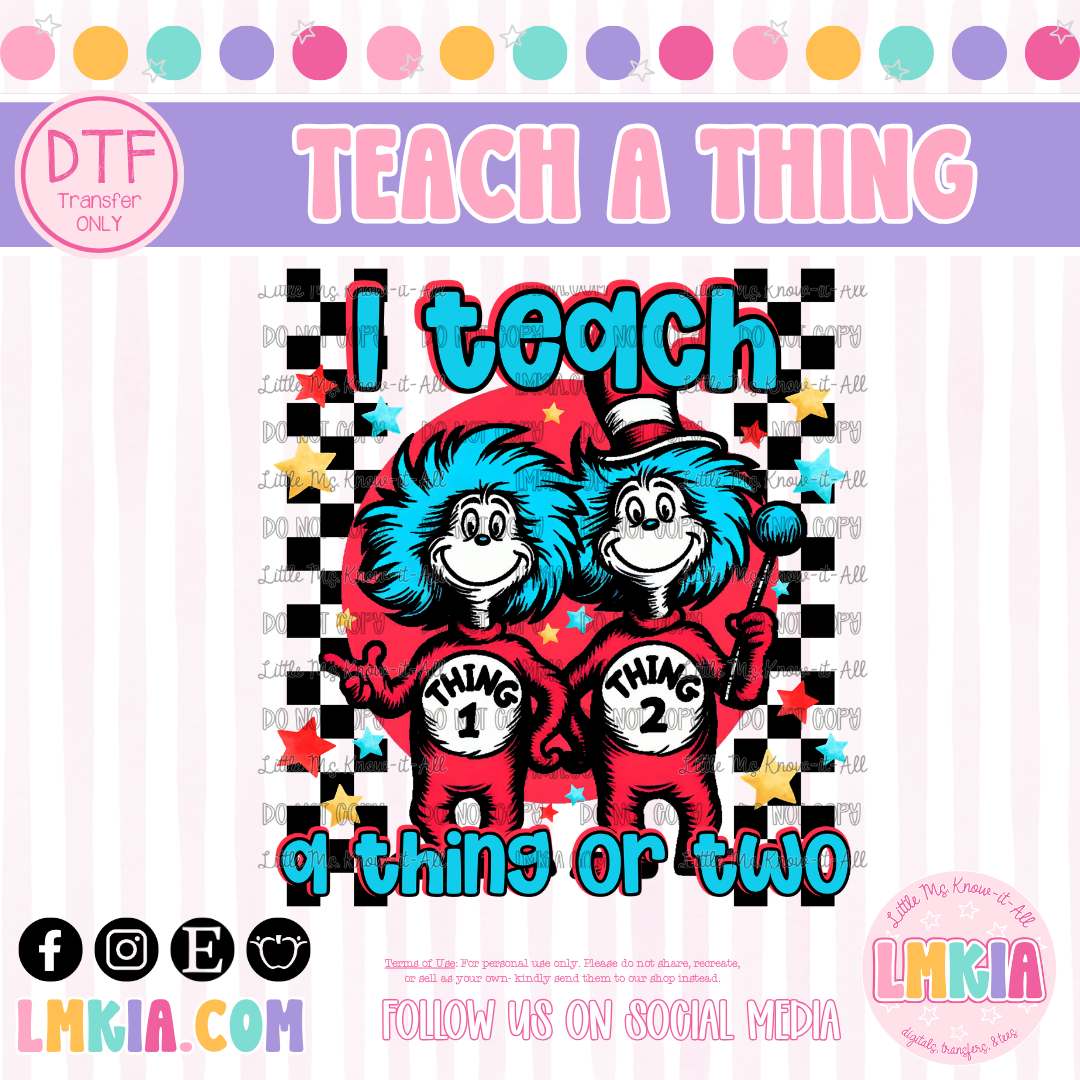 Teach A Thing DTF Transfer