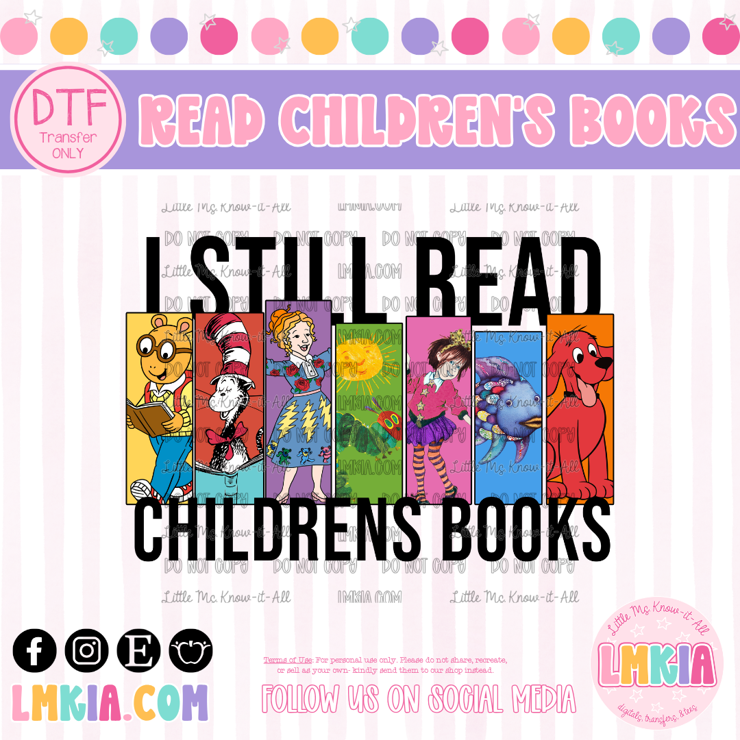 Still Read Children's Books DTF Transfer