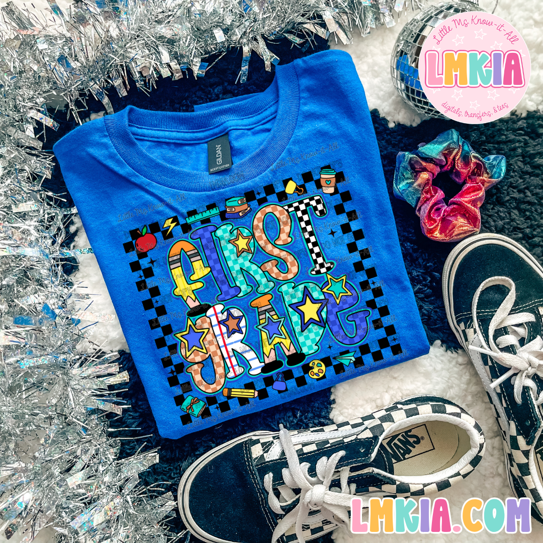 Checkered Grade Levels T-Shirt