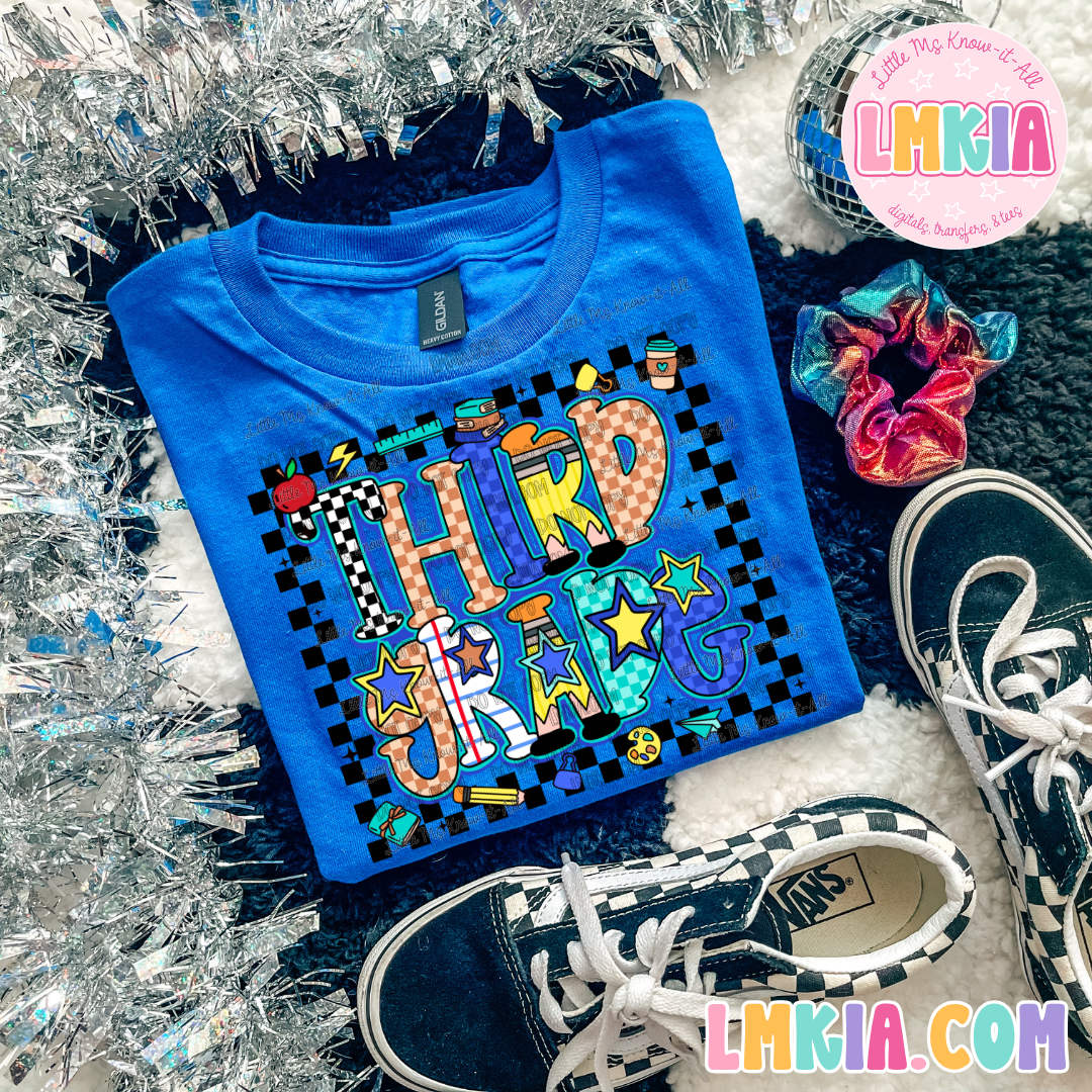 Checkered Grade Levels T-Shirt