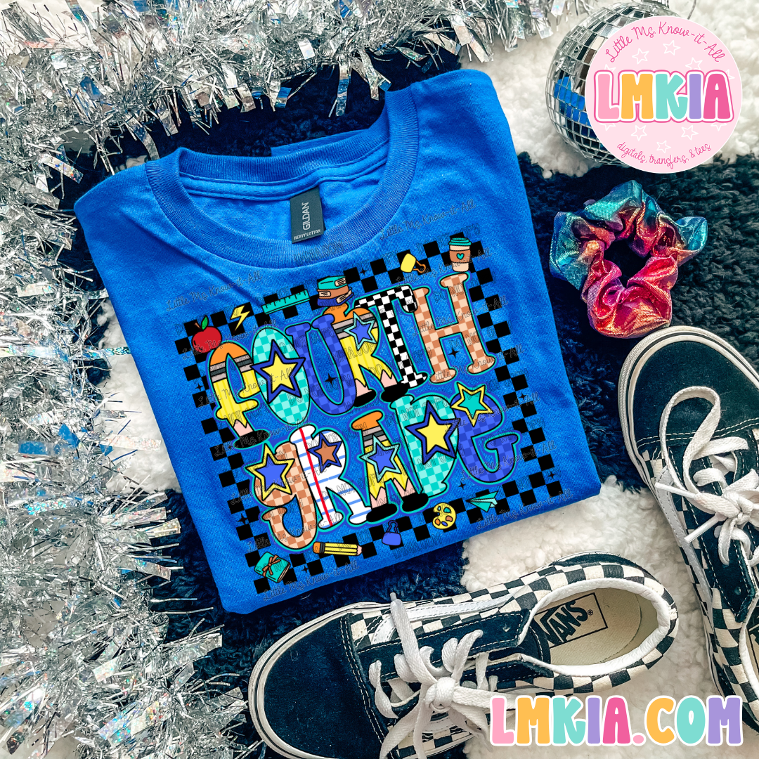Checkered Grade Levels T-Shirt