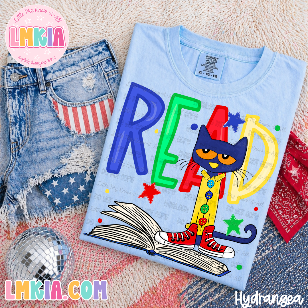Cat Read T-Shirt