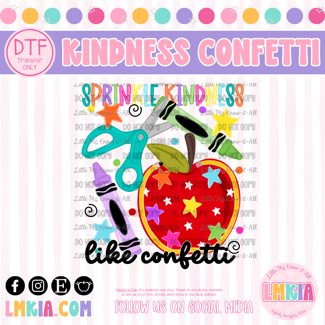 Sprinkle Kindness DTF Transfer