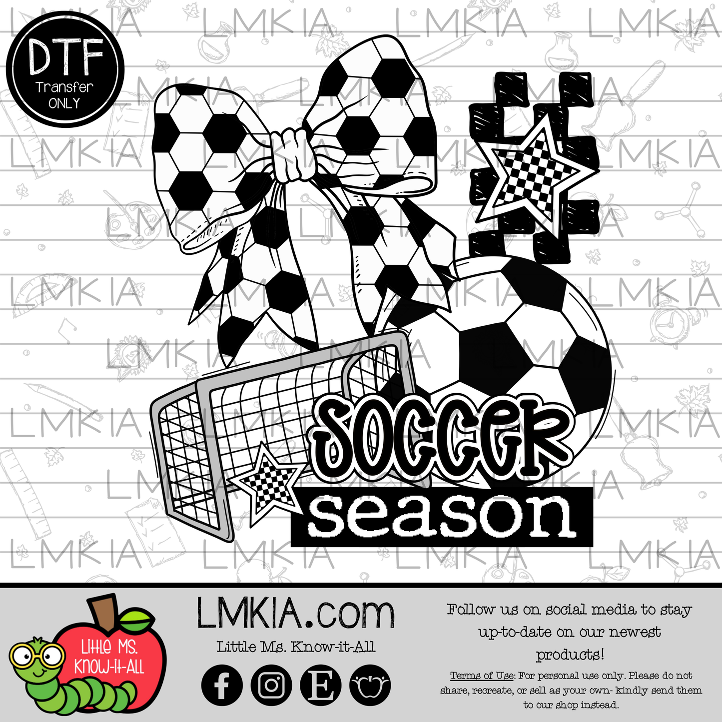 Soccer Season DTF Transfer