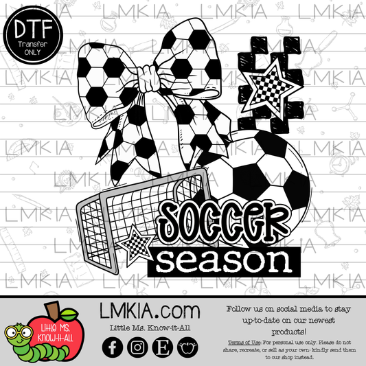 Soccer Season DTF Transfer