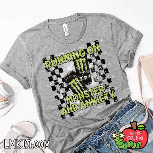 Running On M & Anxiety T-Shirt