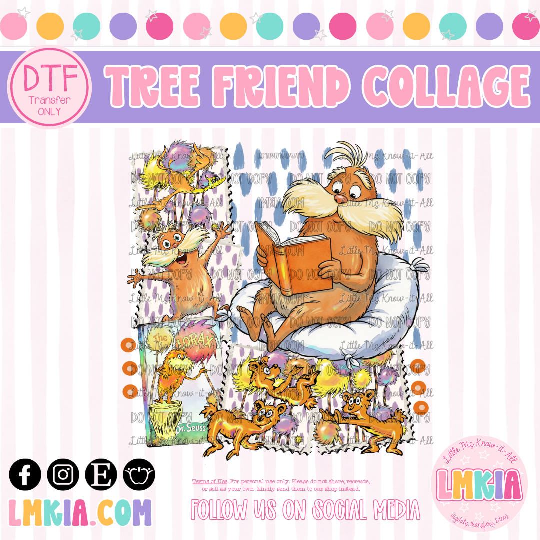 Tree Friend Collage DTF Transfer