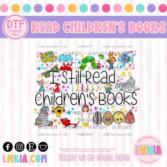 Still Read Children's Books DTF Transfer
