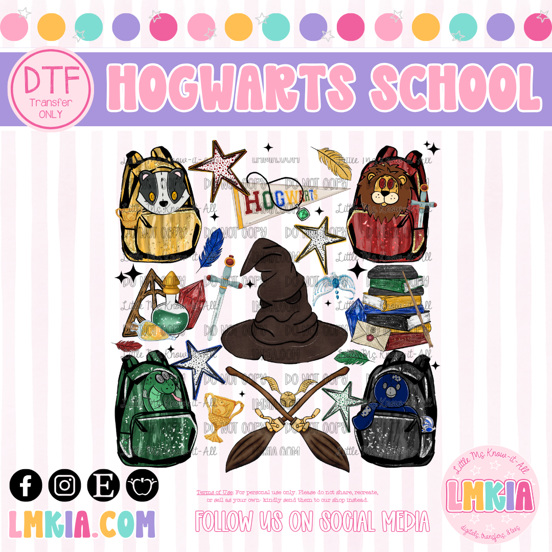 Wizard School DTF Transfer