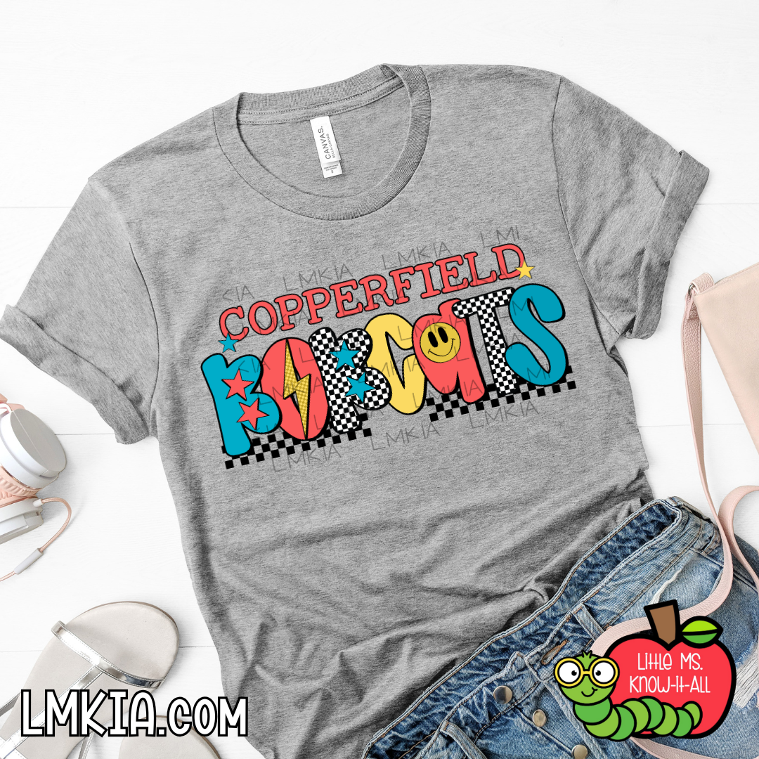 Retro Bobcats Doodle T-Shirt