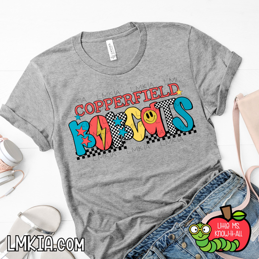 Retro Bobcats Doodle T-Shirt