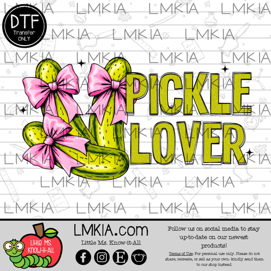 Pickle Lover DTF Transfer