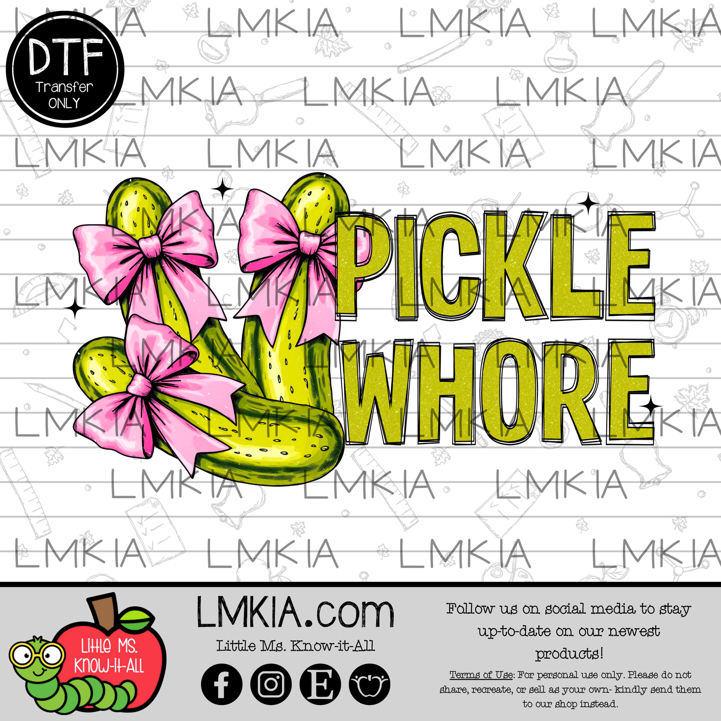 Pickle Whooree DTF Transfer