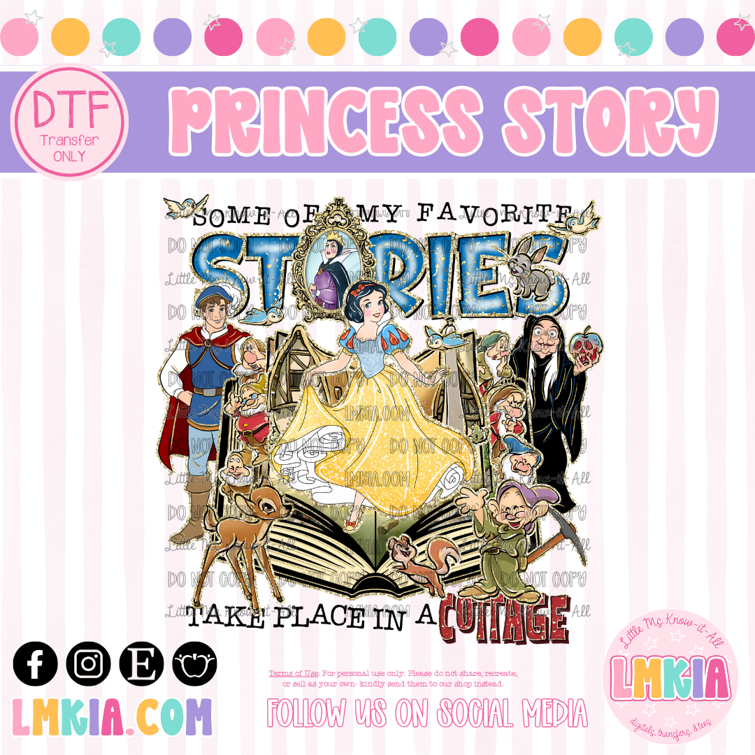 Princess Story DTF Transfer
