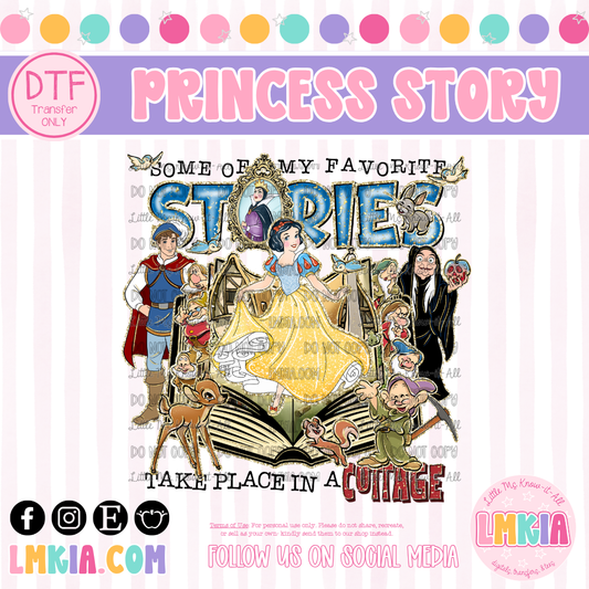 Princess Story DTF Transfer