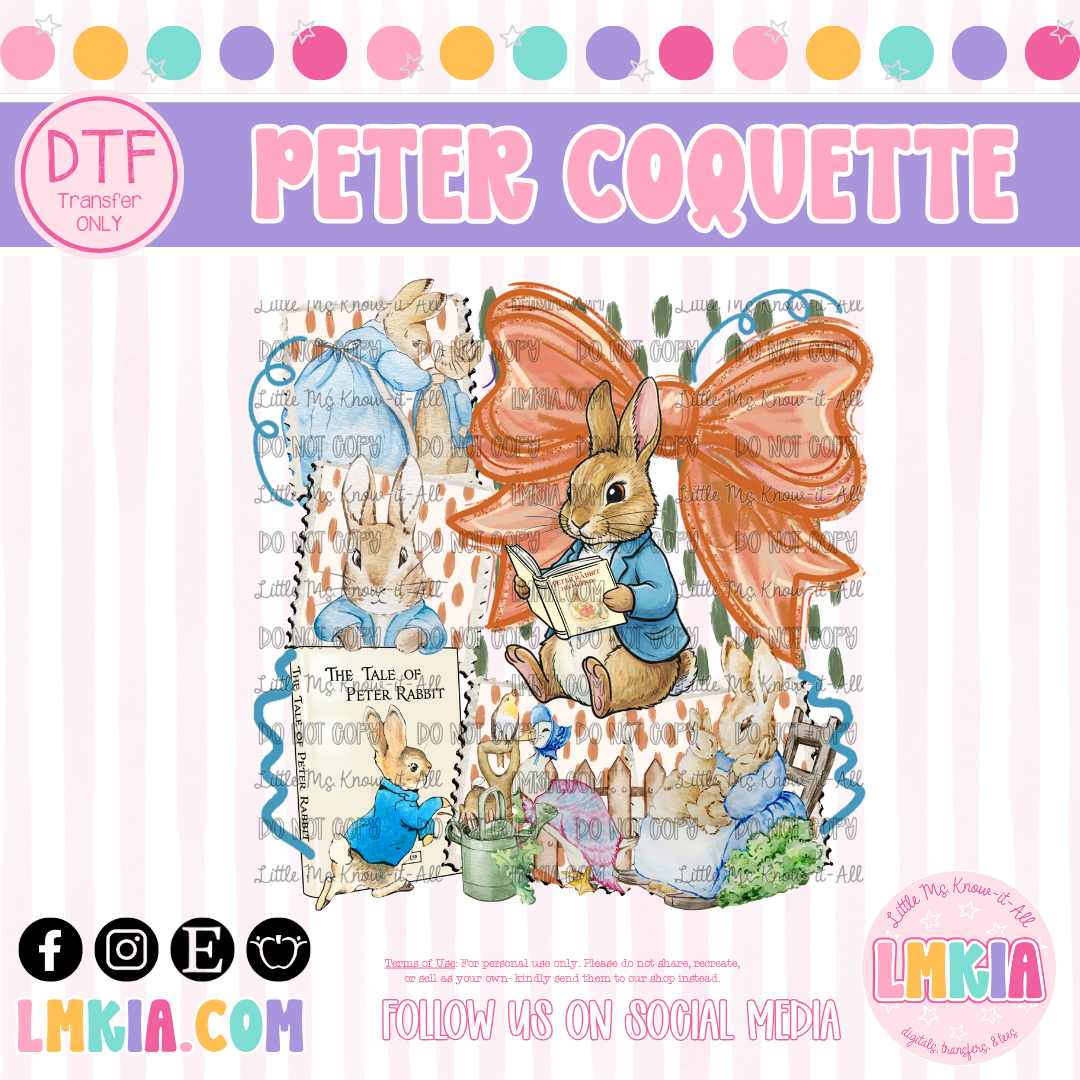 Peter Coquette DTF Transfer