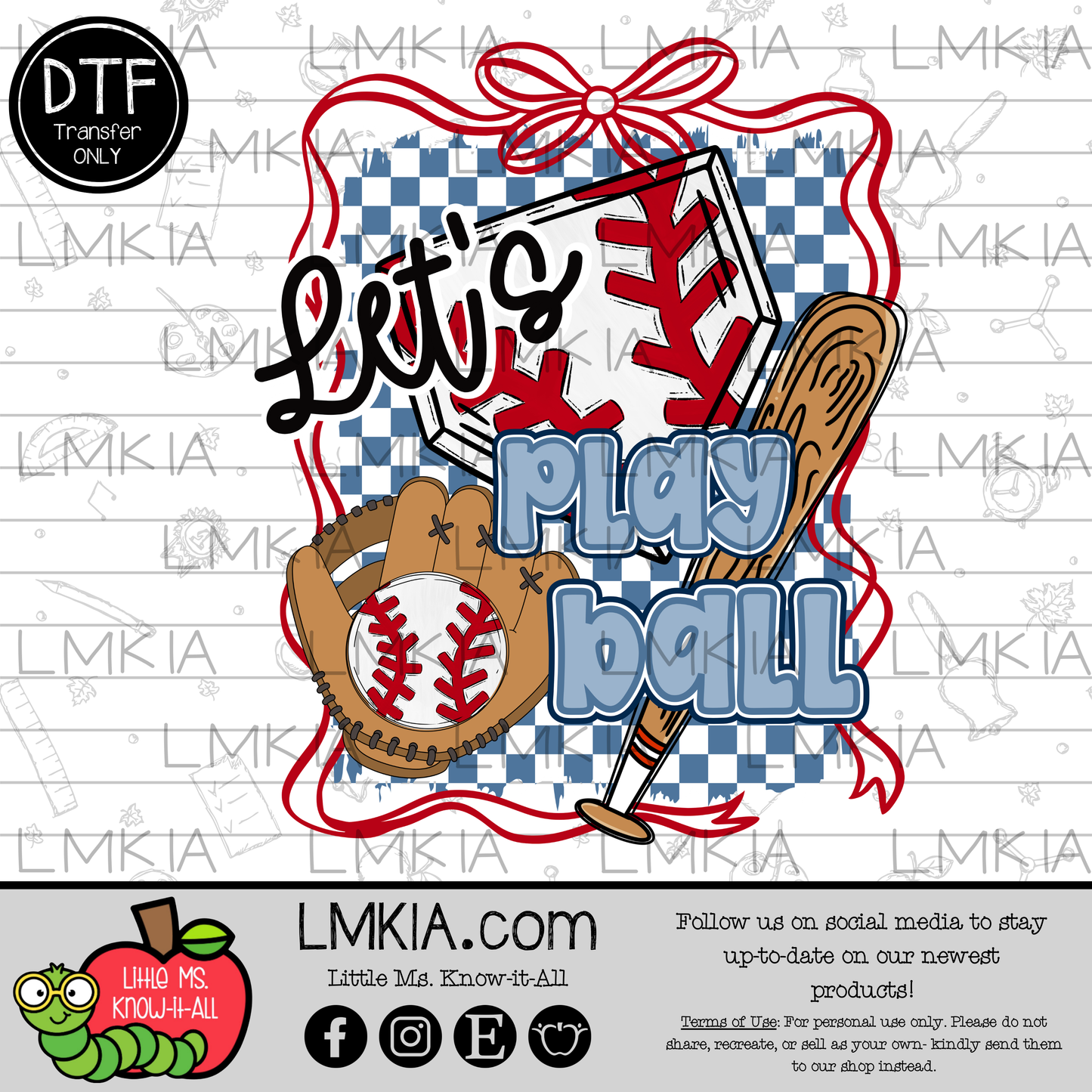 Let's Play Ball DTF Transfer