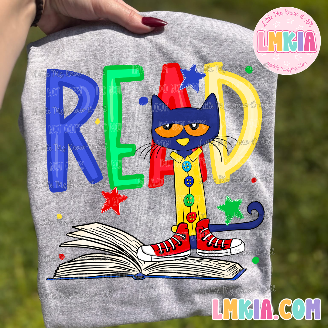 Cat Read T-Shirt