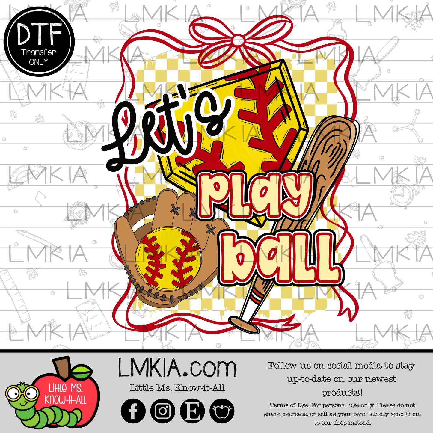 Let's Play Ball DTF Transfer
