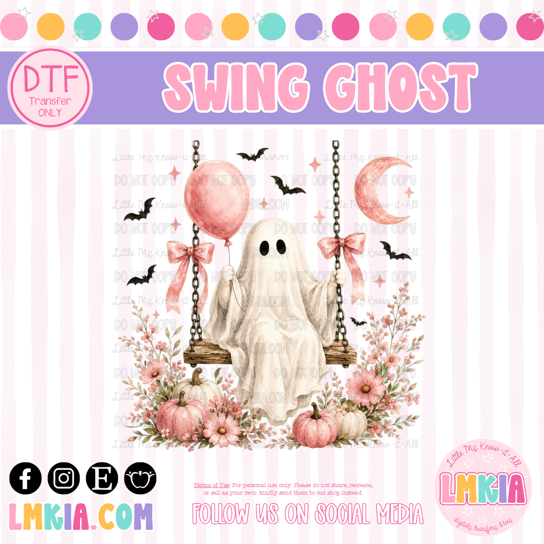 Ghost Swing DTF Transfer