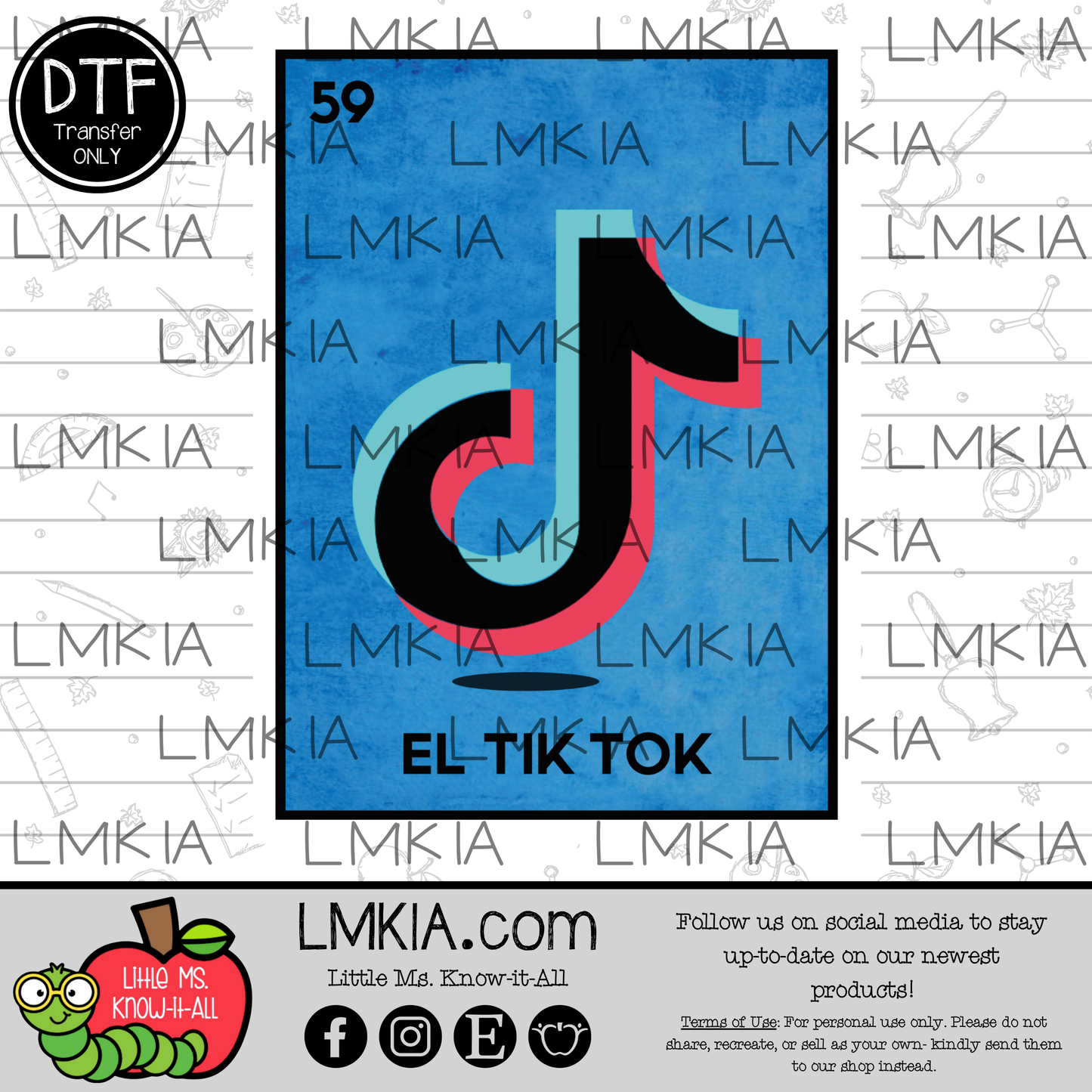 El Tick Loteria DTF Transfer