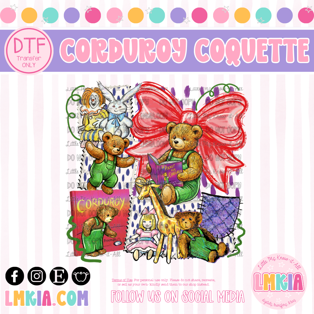 Bear Coquette DTF Transfer