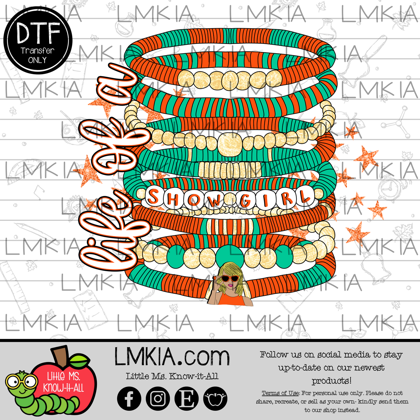 Life of a Shwgrl Bracelets DTF Transfer