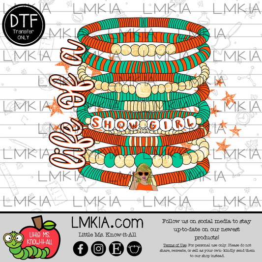 Life of a Shwgrl Bracelets DTF Transfer