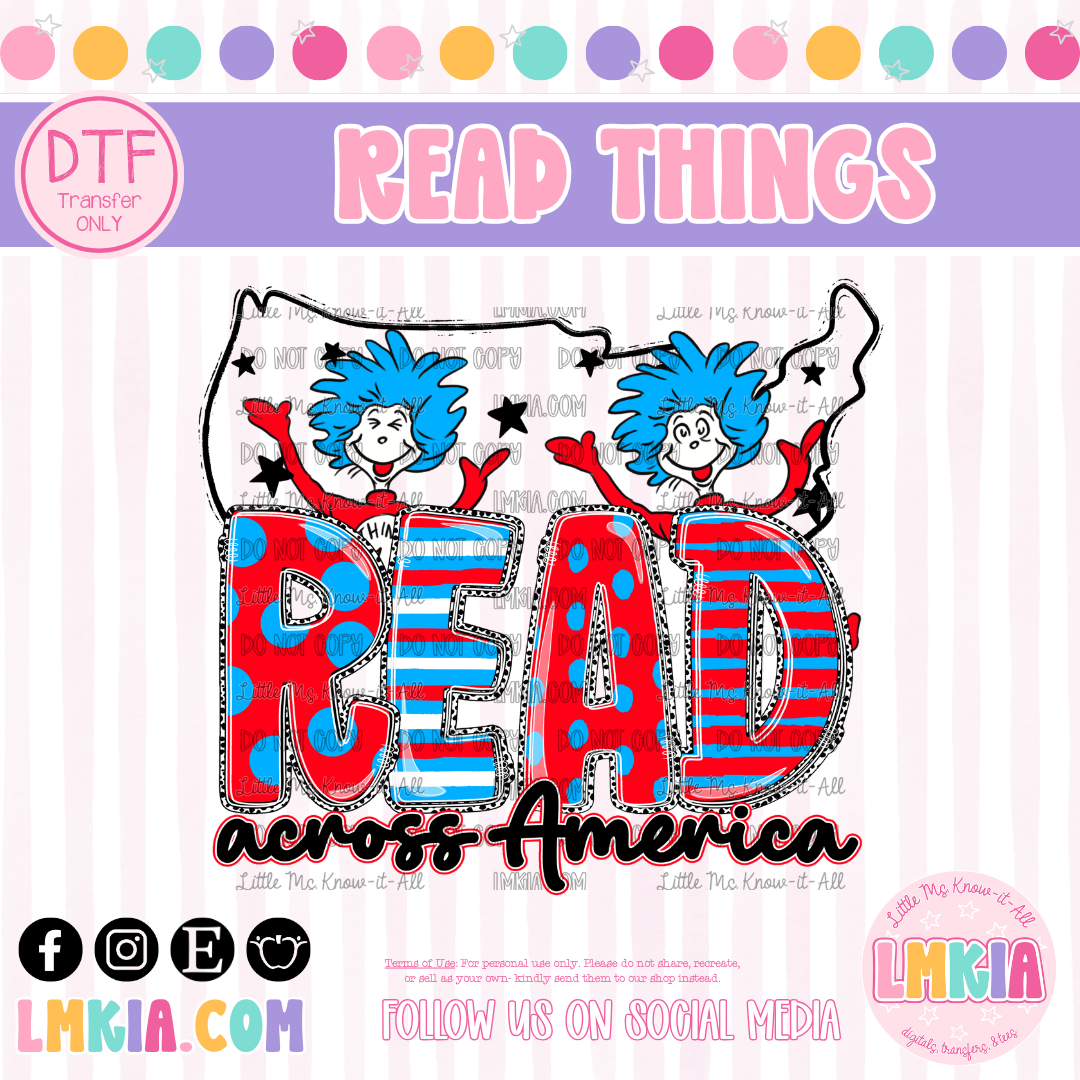 Read Across America DTF Transfer