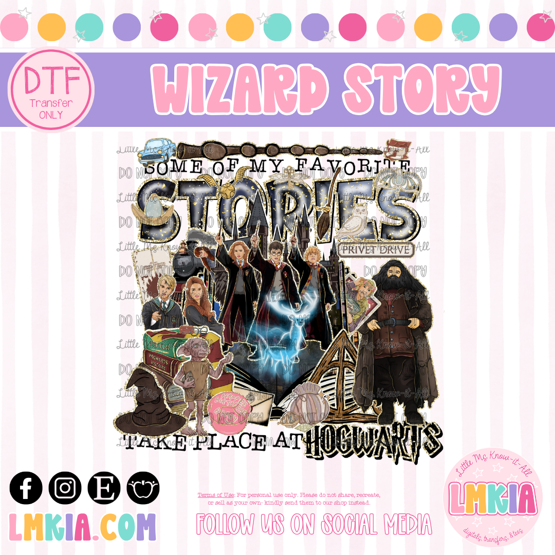 Wizard Story DTF Transfer