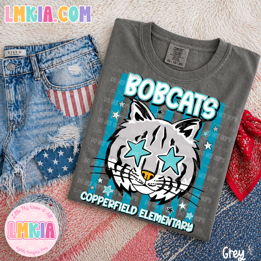 Striped Bobcats T-Shirt