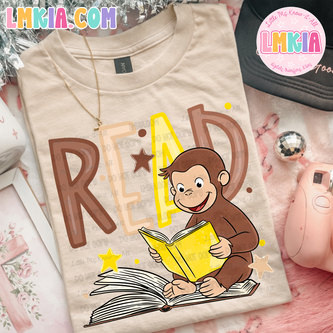 Monkey Read T-Shirt