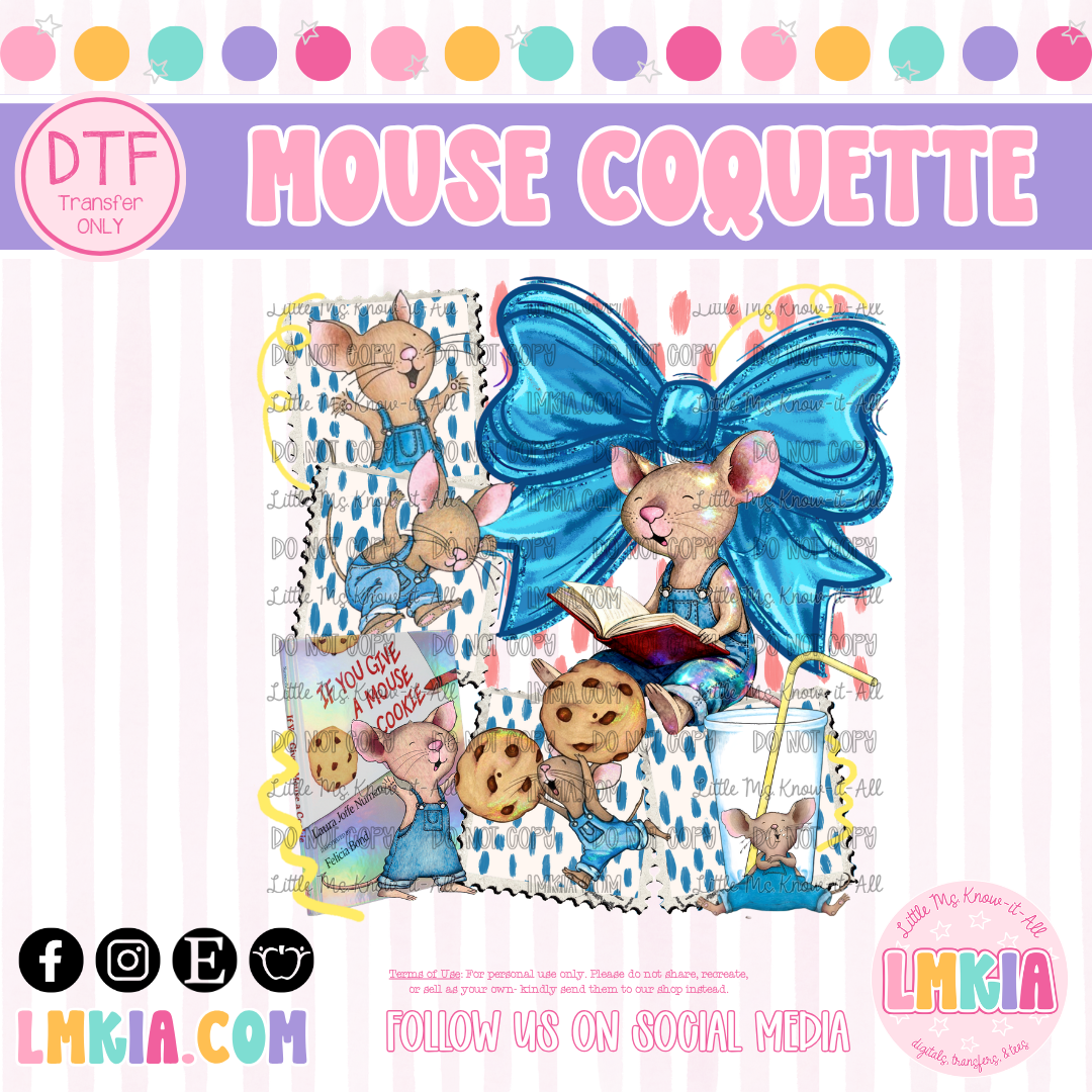 Mouse Coquette DTF Transfer