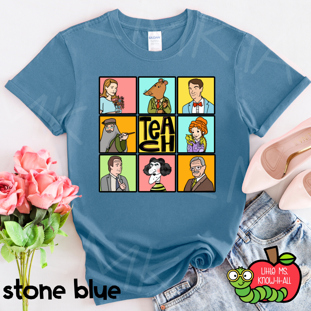 Teach Book Characters T-Shirt