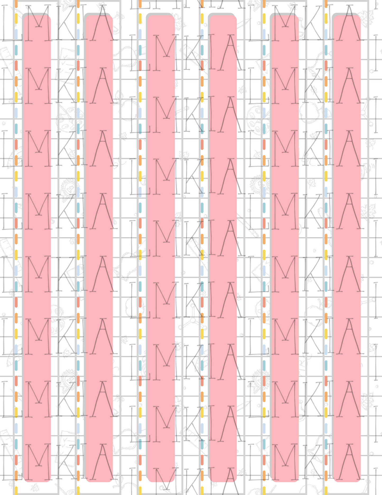 Pastel Notebook Binder Covers Bundle