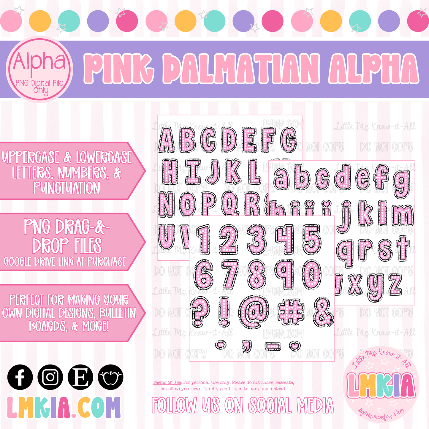 Pink Dalmatian Alpha Pack