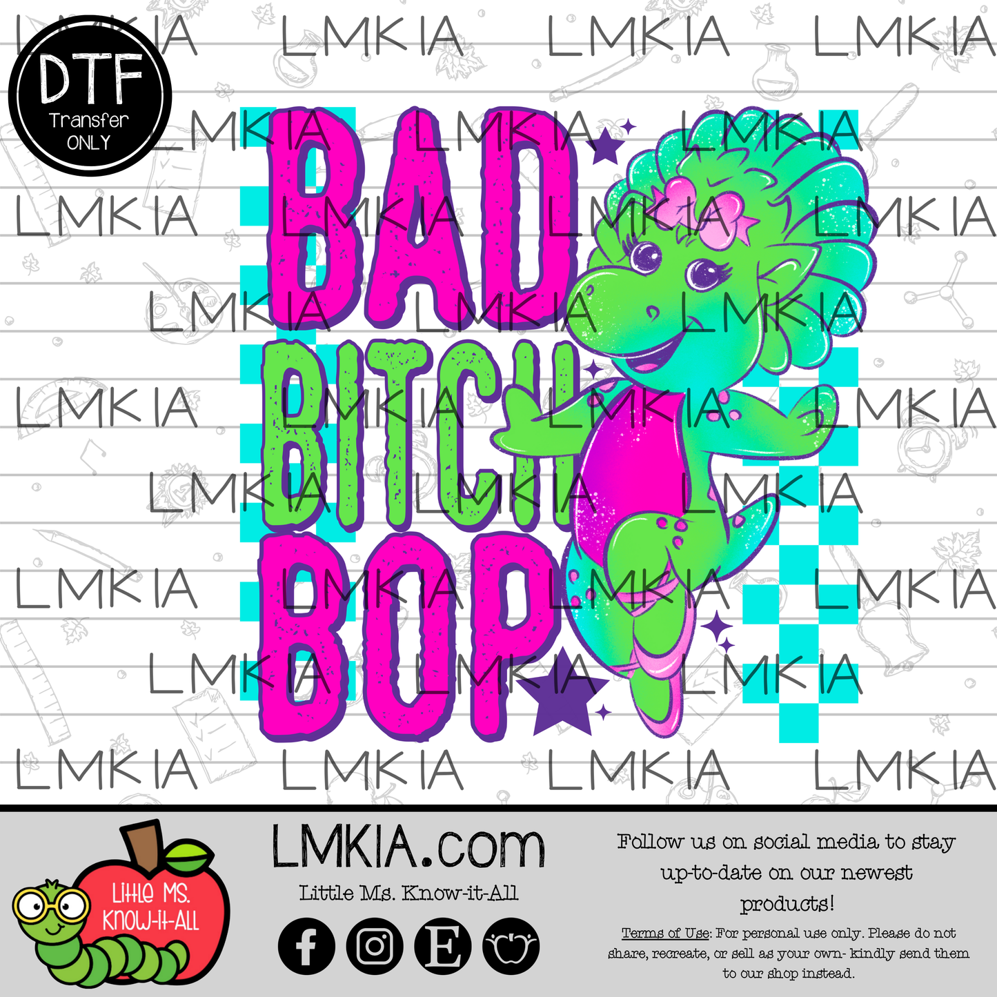 Bad Bitch Bop DTF Transfer