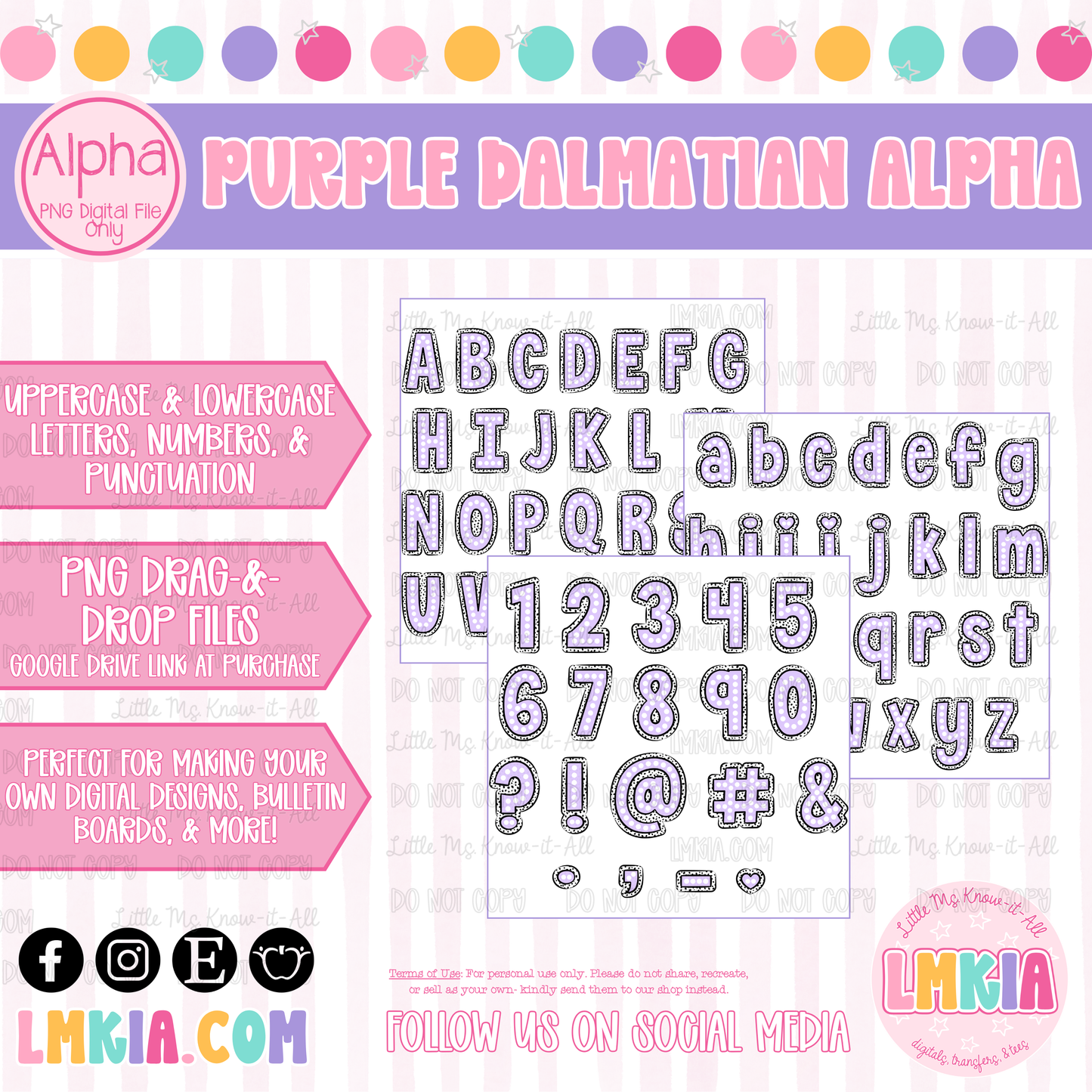 Purple Dalmatian Alpha Pack