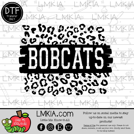 Leopard Bobcats DTF Transfer