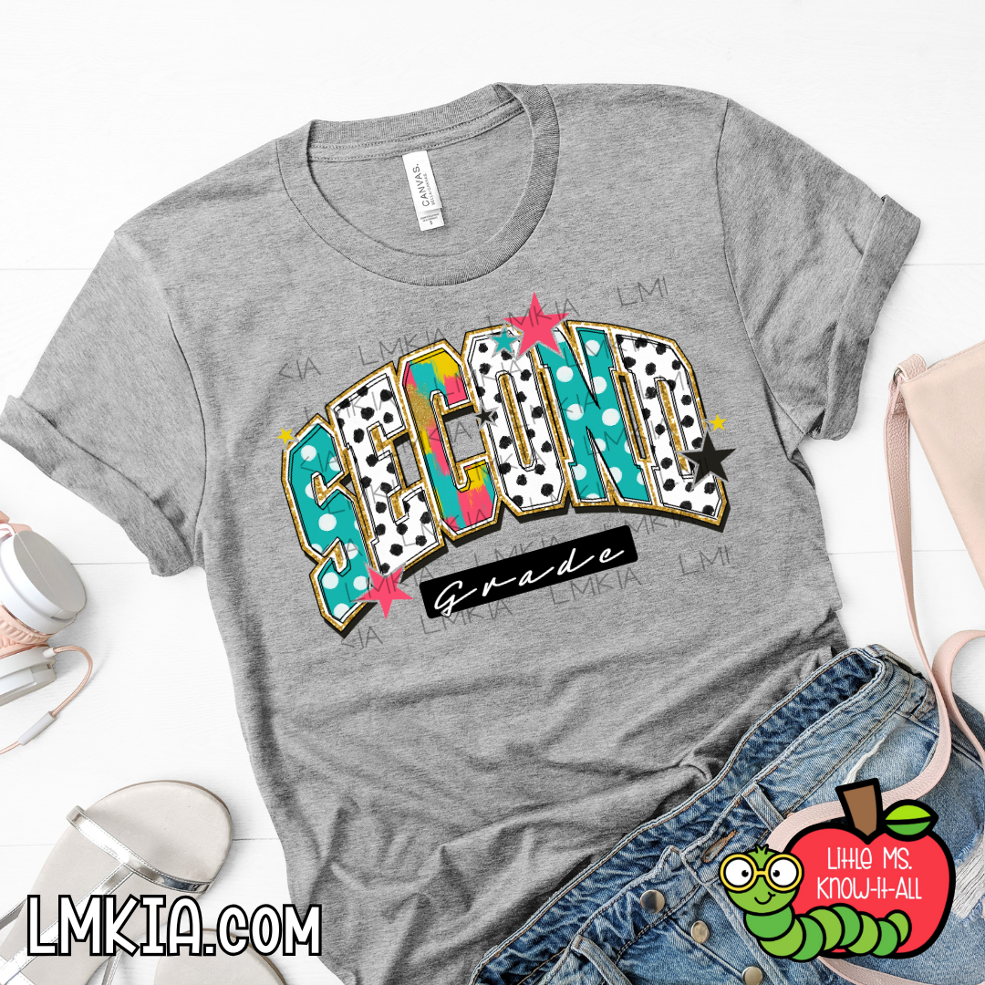 Doodle Varsity Grade Level Teacher Team T-Shirt