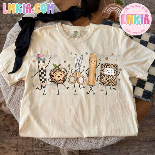 Leopard School Friends T-Shirt
