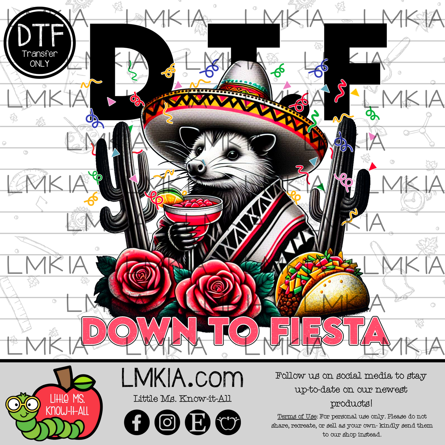 DTF Down to Fiesta DTF Transfer