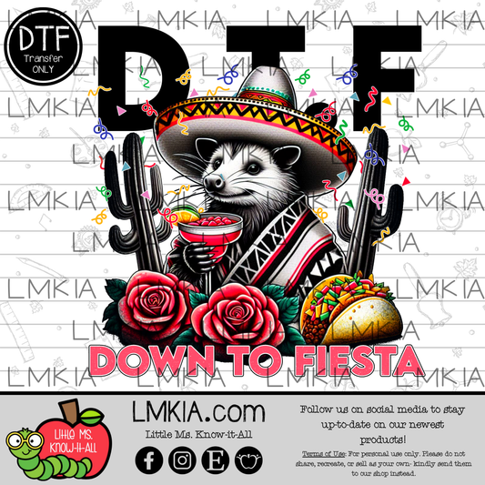DTF Down to Fiesta DTF Transfer